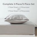 Kasentex Lightweight Sheet Set Twin/Full/Queen/King - Breathable Deep Pocket Bed Sheets with Pillowcases