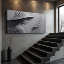 Modern Minimalist Woman Silhouette Wall Art