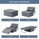 Ainfox 74inch Convertible Sofa Bed Light Grey,4-in-1 Folding Sofa