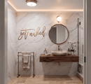 Get Naked Metal Wall Art – Funny Bathroom Wall Decor