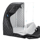 Personal Steam Sauna for Weight Loss, Detox & Relaxation at Home, Chair Included - (Black)