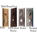 Door Trim Plate with Detailed Edge