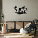 Beach View Metal Wall Art – Coastal Ocean Scenic Wall Decor
