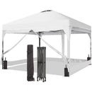 Ainfox 12ft x12ft Pop Up Canopy With 4 transparent sidewalls Outside Canopy with Wheeled Carry Bag, Bonus 8 Stakes and 4 Ropes