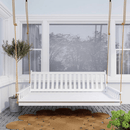 Keystone Amish Co. 5 Foot Franklin Porch Swing Bed, Carribean Blue Paint