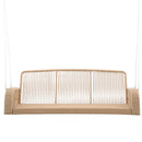 East Green Lucca Wicker Porch Swing with Cushions