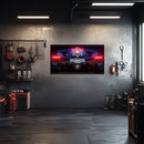 Car wall art lighted, Car led wall decor, Car led sign - UvCar28