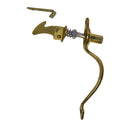 Premium Push Button Catch with Handle for Cabinets - Adjustable Brass Finish Door Pull