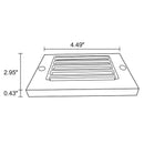 RSL8301 2W LED 2700K Surface Mounted Horizontal Outdoor & Indoor Recessed Step Light