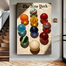 Vintage Newspaper Poster Wall Art