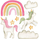 Baby Rainbow Unicorns- Fabric Nursery Wall Art Decals