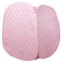 Durasage Personal Foldable Steam Sauna for Relaxation at Home, 60 Minute Timer, 800 Watt Steam Generator, Chair Included - Light Pink