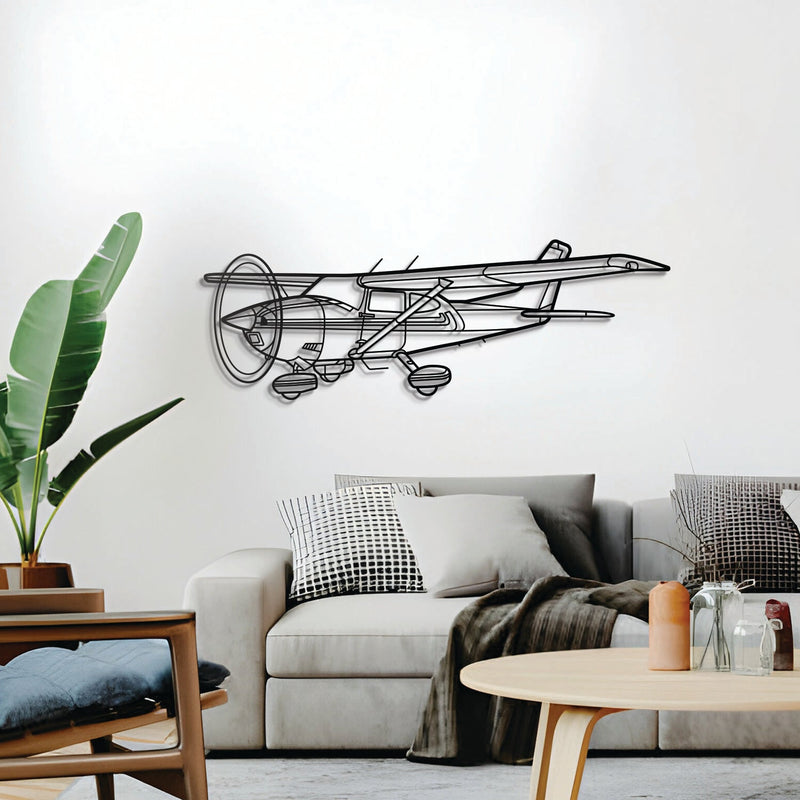 182Q Skylane Angle Metal Aircraft Wall Art - NCP0355