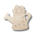 Unfinished Wood Etched Flower Watering Can Shape | Paint By Line Crafts | up to 30" DIY