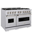 ZLINE 48" Dual Fuel Range, Gas Cooktop, Electric Convection Oven Stainless Steel, CDR-BR-48