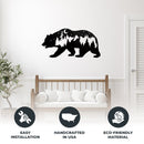 Bear Metal Wall Art – Rustic Wildlife Cabin Home Decor