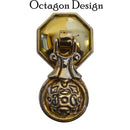 Medallion Style Pendant Pull w/ Back Plate Options