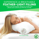 Organic Kapok Sleep Bed Pillows with 100% Organic Cotton Fabric - Plant Based Vegan