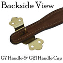 Premium Shaped Leather Trunk Handle