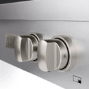 ZLINE 48" Paramount Gas Rangetop DuraSnow® Stainless Steel Brass Burners SRTS-BR-48