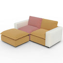 Ainfox L shaped Module Sofa 2 Seat And 1 Ottoman For Living Room,Vila,Apartment