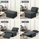 Ainfox 73inch Cloud Puff Convertible Sofa Bed White,4-in-1 Folding Sofa