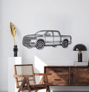 2025 1500 Charger Perspective Metal Car Wall Art - NC1208