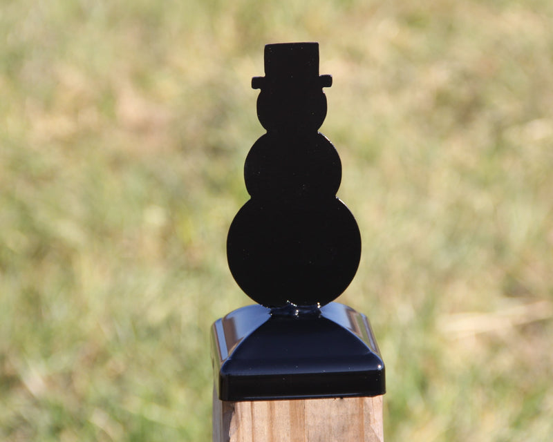 6X6 Snowman Holiday Post Cap (5.5 x 5.5 Post Size)