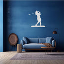 Female Golfer Metal Wall Art – Women's Golf Sports Home & Office Decor