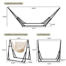 Ainfox 2 in 1 Portable Hammock Bed Camping Chair with Stand Included