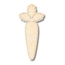 Unfinished Wood Etched Carrot Shape | Paint By Line Crafts | up to 30" DIY