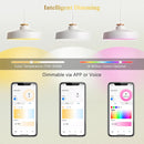 RGBCW MR16 5W Smart WIFI LED Light Bulb 4 Pack, Energy Saving RGBCW Color Changing 12V Outdoor LED Bulb Compatible with Alexa, Google Assistant, and Siri