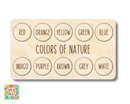 Unfinished Wood Colors of Nature Board | Wild at Play | 2pc |  12" | 1/4" Wood | DIY Craft Cutout |