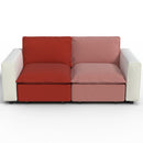 Ainfox 82inch Loveseat Sofa Luxury Sofa Rainbow Sofa For Home,Appartment,Vila