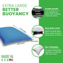 Pool Float Bean Bag Lounger - Extra Large No Air Inflation needed, Made in USA