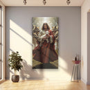 Jesus Protects The Lamb From Wolves Faith Wall Art VI