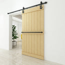 Non-Bypass Sliding Barn Door Hardware Kit - Guitar Design Roller