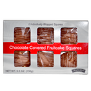 Milk Chocolate Covered Fruitcake Squares | 5.5 oz | 6 Squares Per Box | Beatrice Bakery