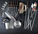“Chameleon" Camping Accessories BBQ Skewers Set  in a Wooden Case - Table, 34 items
