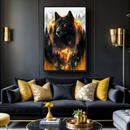 Eclipse of the Alpha Wolf Wall Art