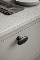 Matte Black "Baron" Cup Pull and Knobs