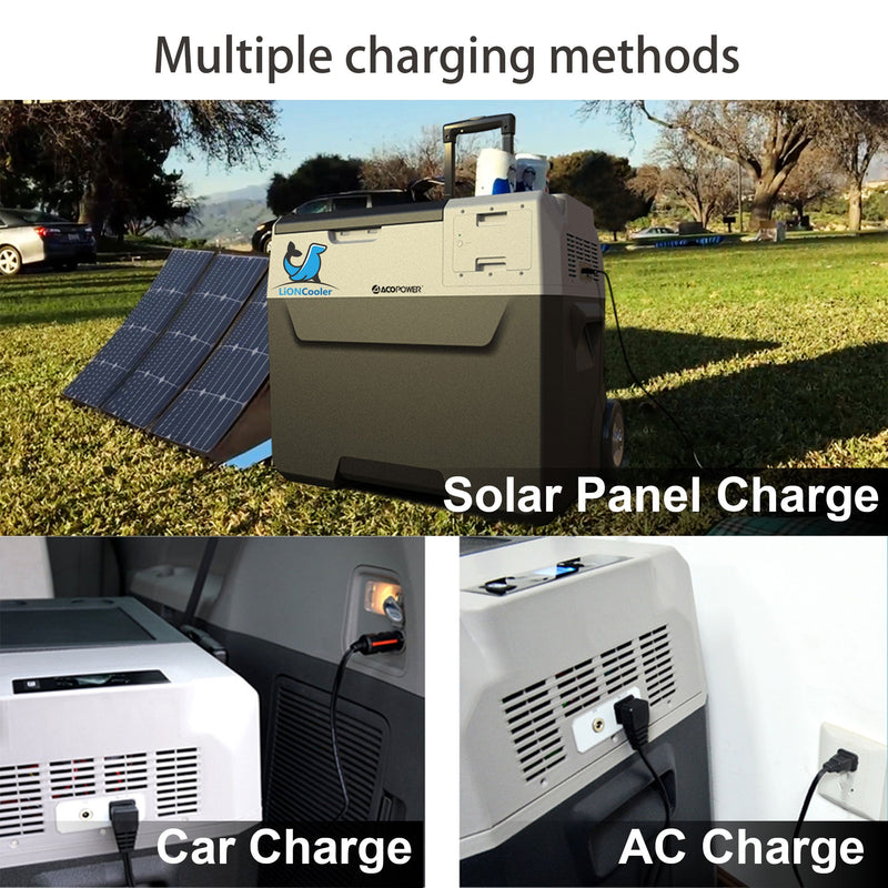 LionCooler X40A Portable Solar Fridge Freezer, 42 Quarts, Used Like New