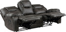 Recife 2-Piece Reclining Living Room Sofa Set Chocolate