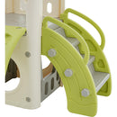 8-1 Toddler Climber and Slide Set,Kids Slide for Toddlers Age 1+, Kids Playground Climber Freestanding Slide Playset with Basketball Hoop, Play Combination for Babies,Indoor& Outdoor