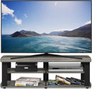 Nelly Entertainment Center TV Stand 43 Inch Wide Grey Black