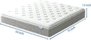 Full Size 12 Inch Premium Memory Foam Hybrid Mattress