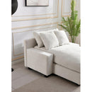 Modern Luxury Sofa Couch for Living Room Quality Chenille  Upholstery Sleeper Sofa Bed Daybed Beige Chenille