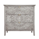 3 Drawer Cabinet, American Furniture, Suitable For Bedroom, Living Room - Light Gray