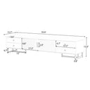 U-Can TV Stand for 65+ Inch TV, Entertainment Center TV Media Console Table, Modern TV Stand with Storage, TV Console Cabinet Furniture for Living Room(OLD SKU: WF530740AAB)