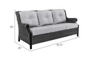 Lassen 4-Piece Wicker Sofa Set with Swivel Rocking Chairs